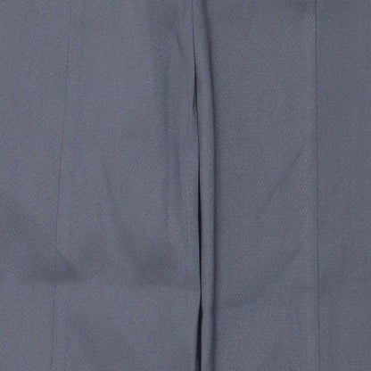PRETTYLITTLETHING Womens Grey Polyester Trousers Size 6 L29.5 in Regular Zip