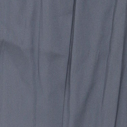 PRETTYLITTLETHING Womens Grey Polyester Trousers Size 6 L29.5 in Regular Zip
