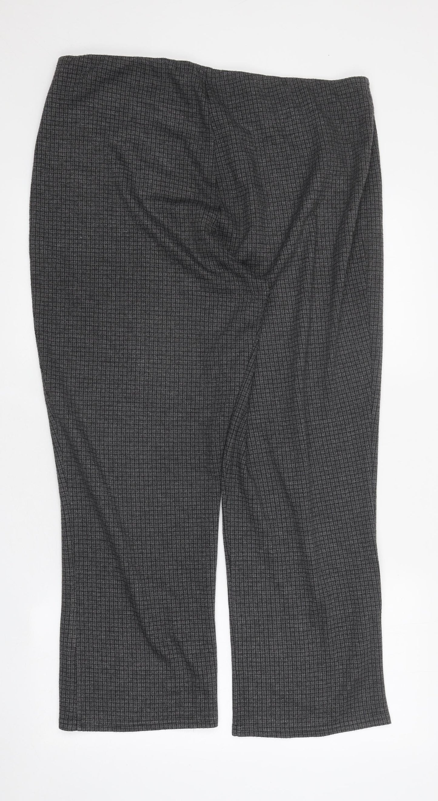 Preworn Womens Grey Polyester Trousers Size 18 L25 in Regular