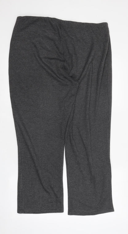 Preworn Womens Grey Polyester Trousers Size 18 L25 in Regular