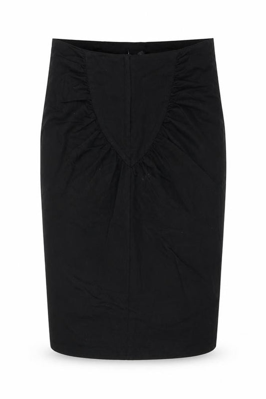 Topshop Womens Black Polyester Straight & Pencil Skirt Size 10 Zip