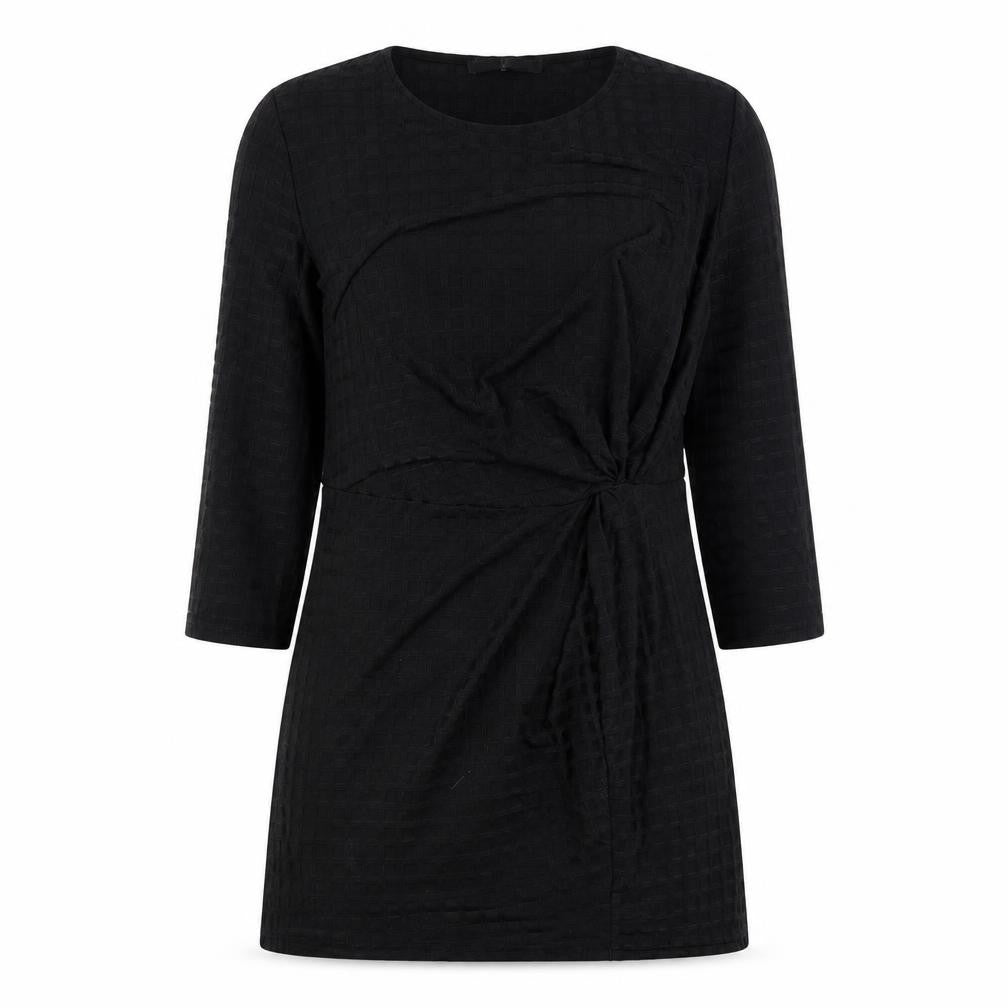 Very Womens Black Polyester Fit & Flare Size 12 Round Neck Pullover