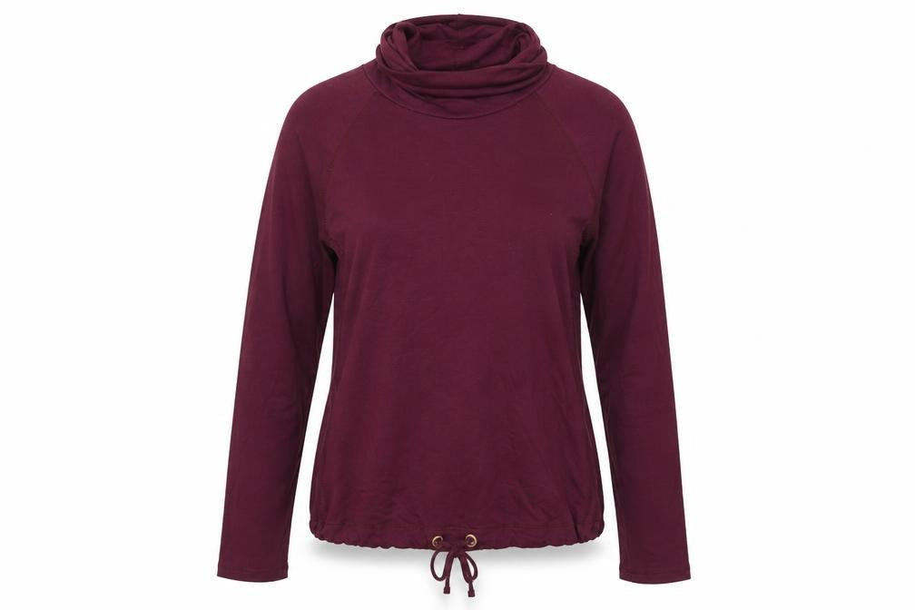 NEXT Womens Purple Roll Neck Modal Pullover Jumper Size 10 - Drawstring