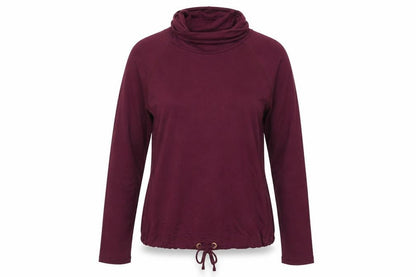Next Womens Purple Roll Neck Modal Pullover Jumper Size 10 - Drawstring