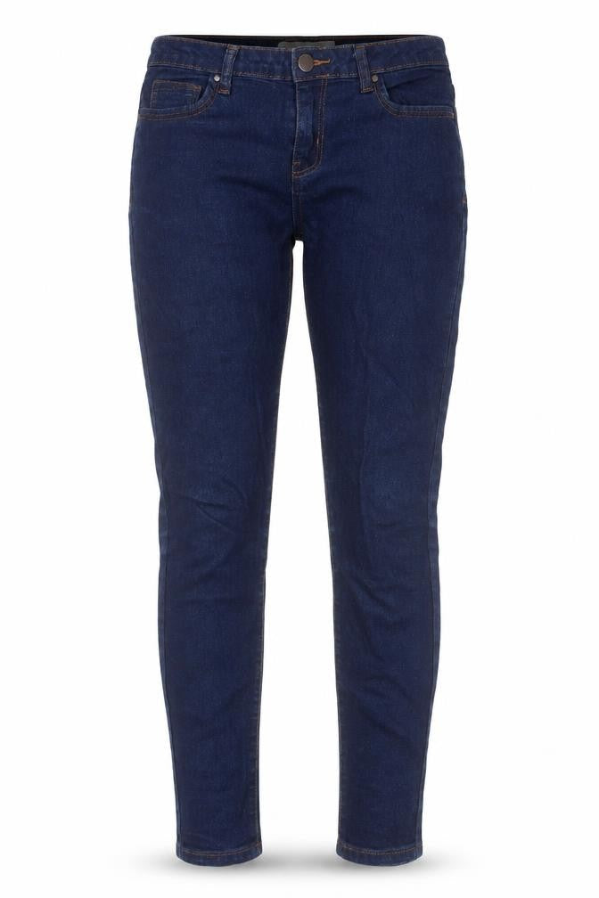 Denim & Co. Womens Blue Cotton Skinny Jeans Size 10 L25 in Regular Button