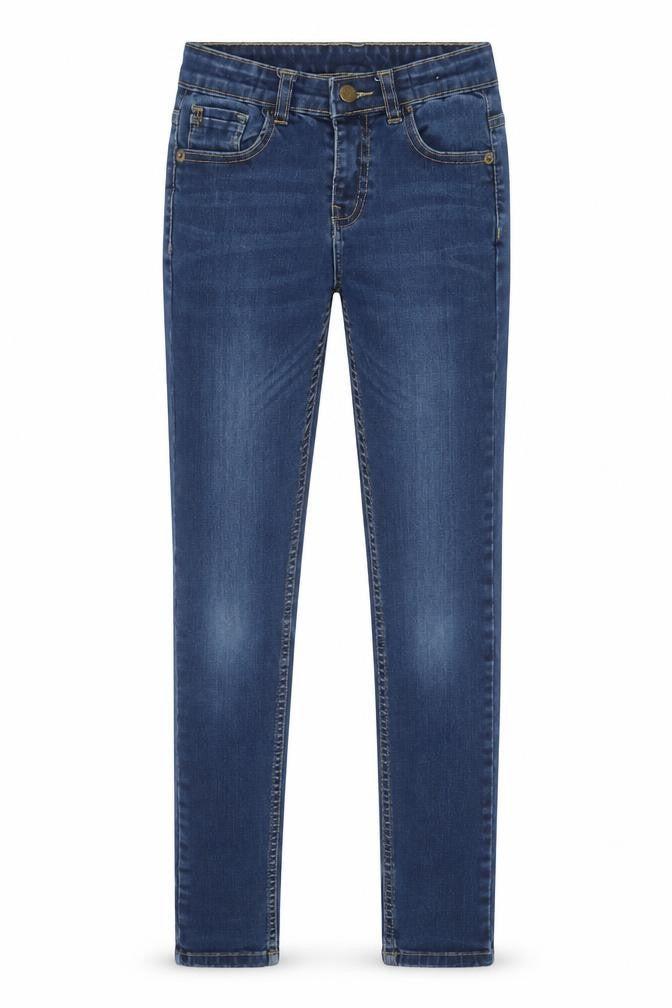 A2Z Girls Blue Cotton Skinny Jeans Size 11-12 Years Regular Button