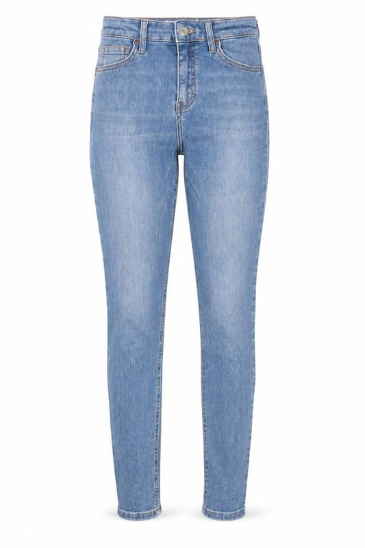 Topshop Womens Blue Cotton Skinny Jeans Size 26 in L29 in Regular Button
