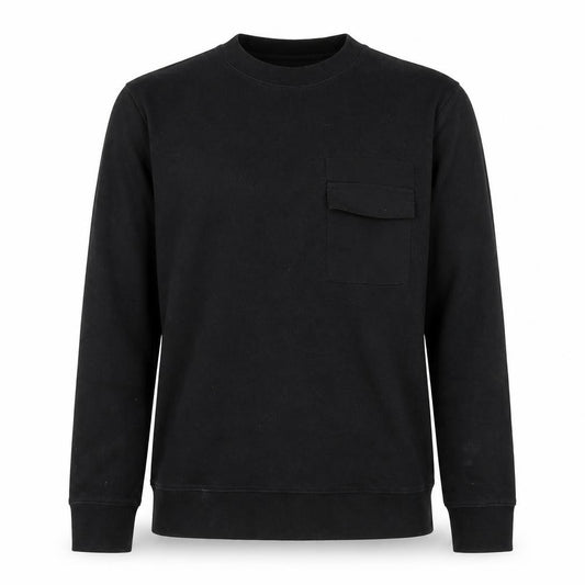 H&M Mens Black Cotton Pullover Sweatshirt Size S