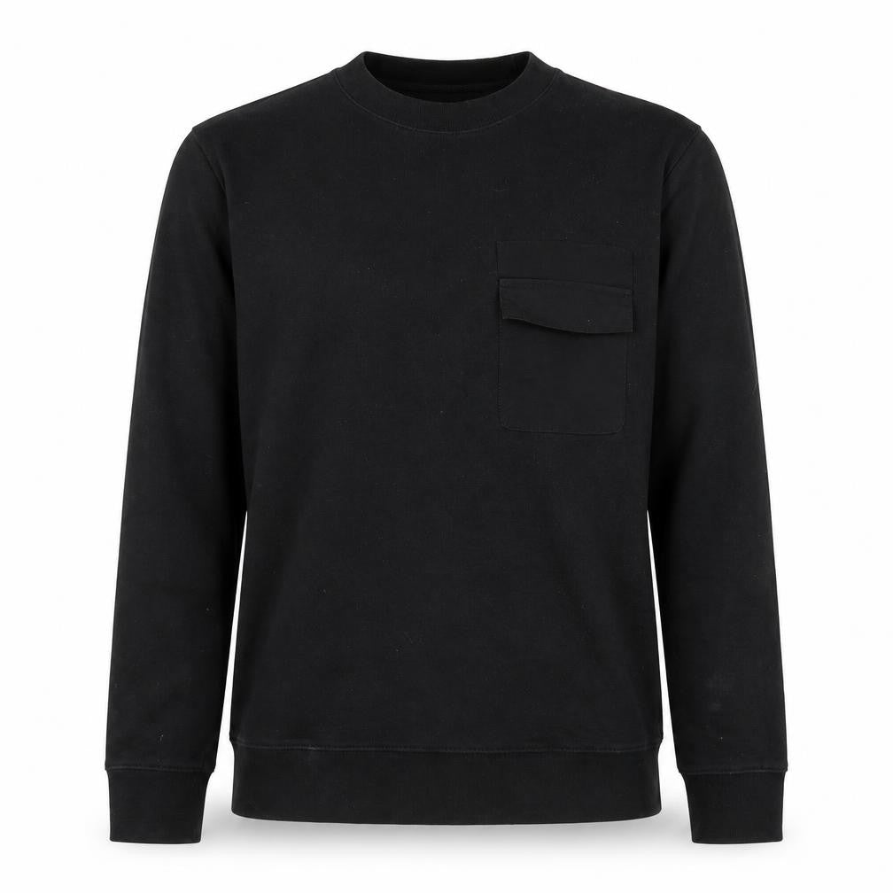 H&M Mens Black Cotton Pullover Sweatshirt Size S