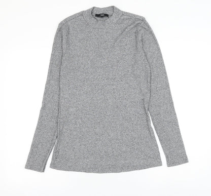 Next Womens Grey Round Neck Polyester Pullover Jumper Size 14