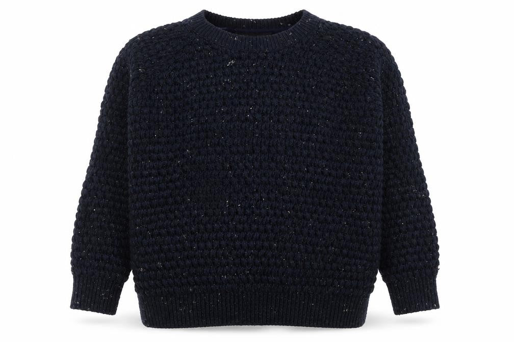 Topshop Womens Blue Round Neck Acrylic Pullover Jumper Size 10