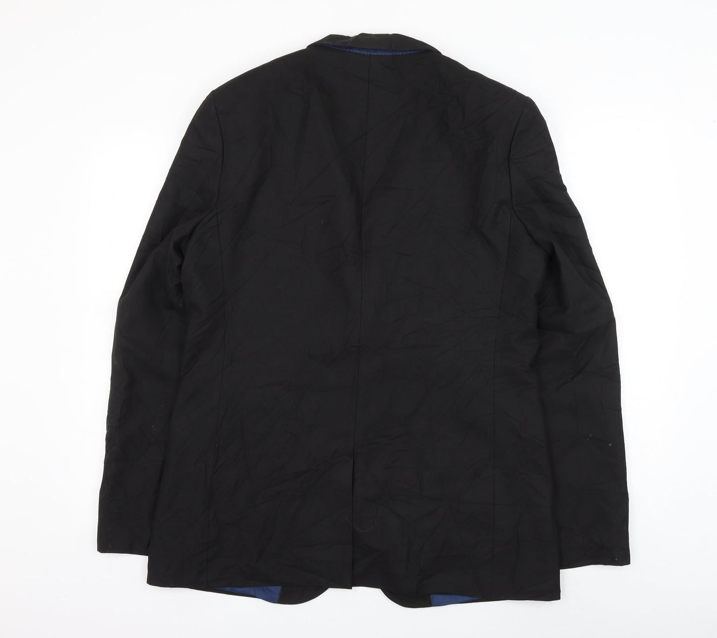 riveris Mens Black Polyester Jacket Suit Jacket Size 42