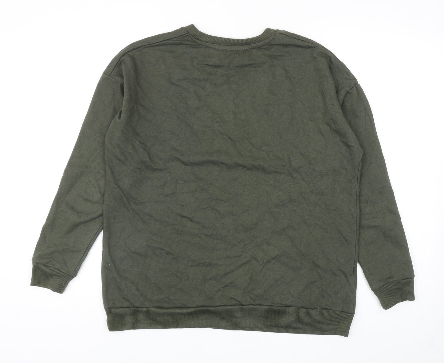 PEP & CO Womens Green Cotton Pullover Sweatshirt Size M Pullover - Unique