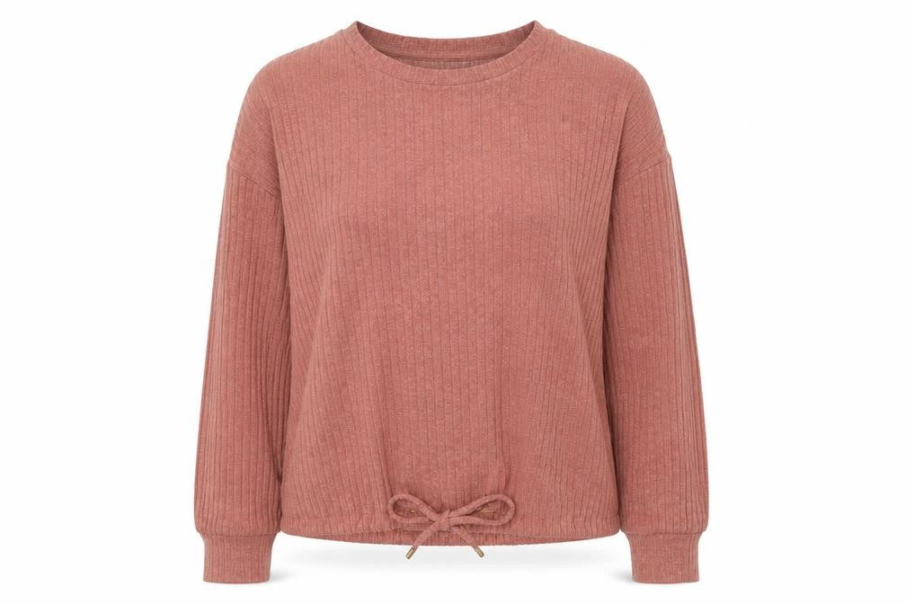 Papaya Womens Pink Polyester Pullover Sweatshirt Size 12 Drawstring
