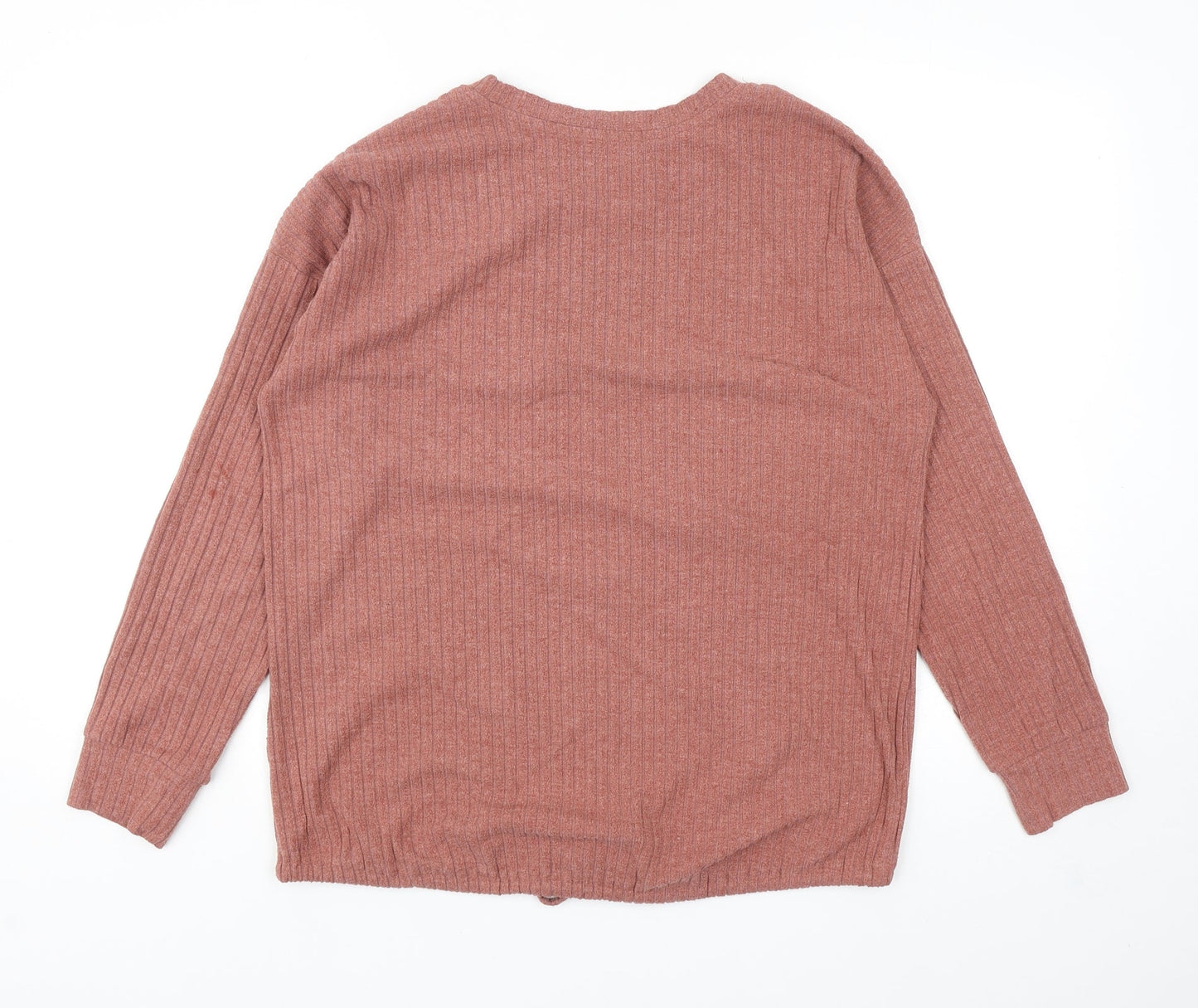 Papaya Womens Pink Polyester Pullover Sweatshirt Size 12 Drawstring