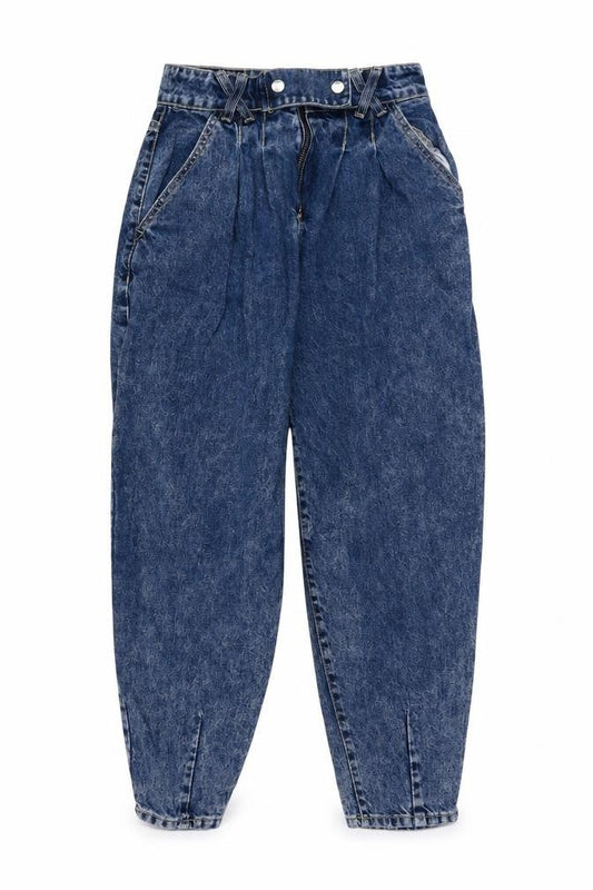 STR Womens Blue Cotton Mom Jeans Size 26 in L26 in Regular Button
