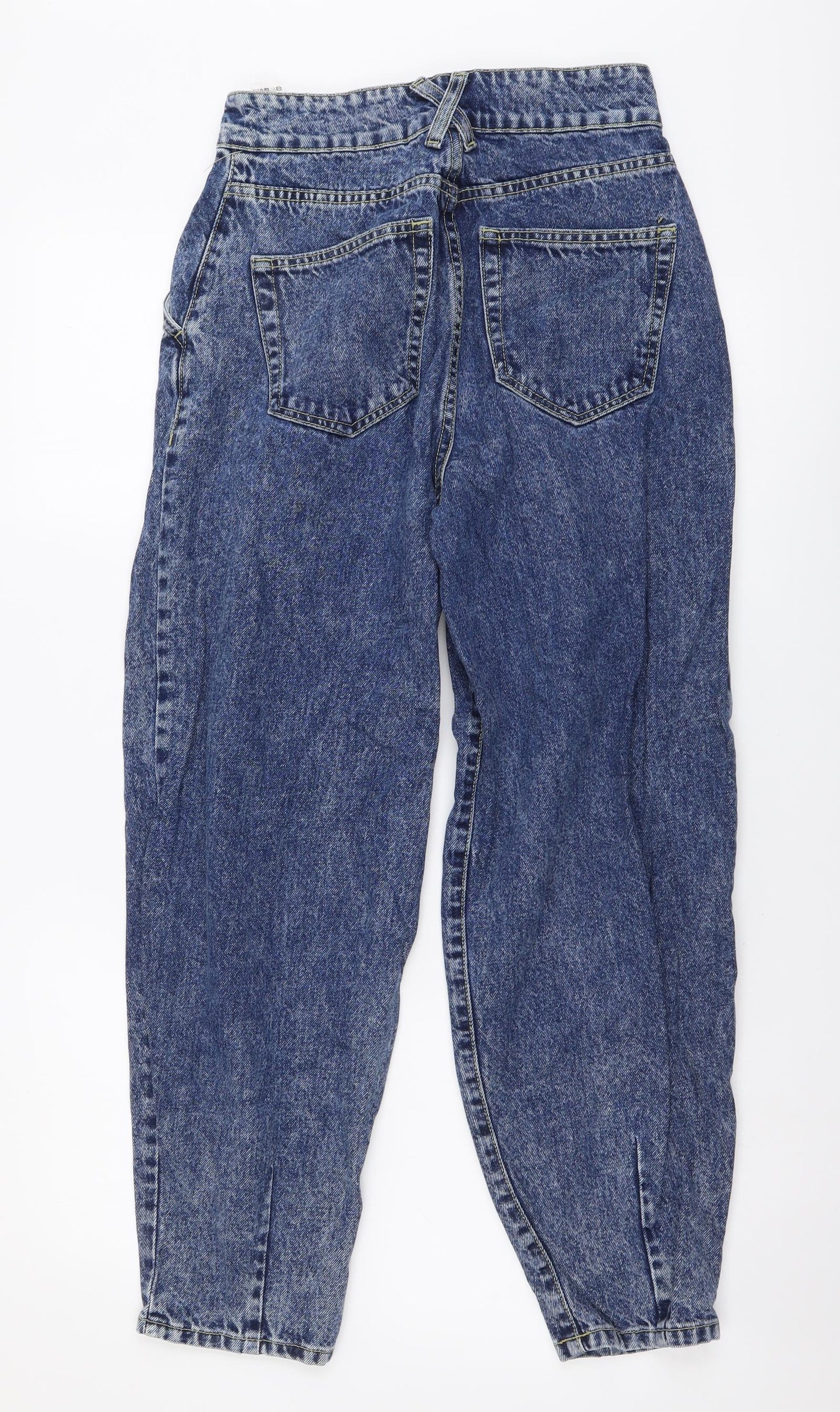 STR Womens Blue Cotton Mom Jeans Size 26 in L26 in Regular Button