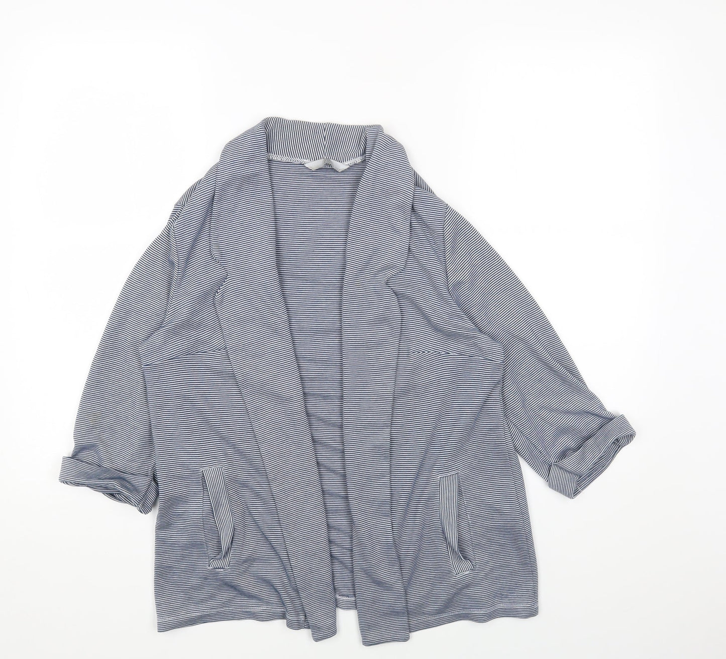 TU Womens Multicoloured Striped Jacket Blazer Size 12