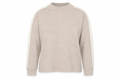 F&F Womens Beige Round Neck Acrylic Pullover Jumper Size 14