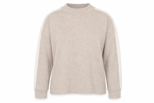 F&F Womens Beige Round Neck Acrylic Pullover Jumper Size 14