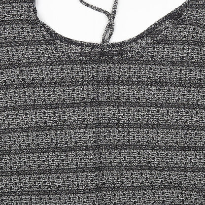 Next Womens Grey Round Neck Polyester Pullover Jumper Size 16