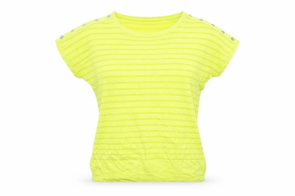 Wallis Womens Green Viscose Basic T-Shirt Size S Round Neck