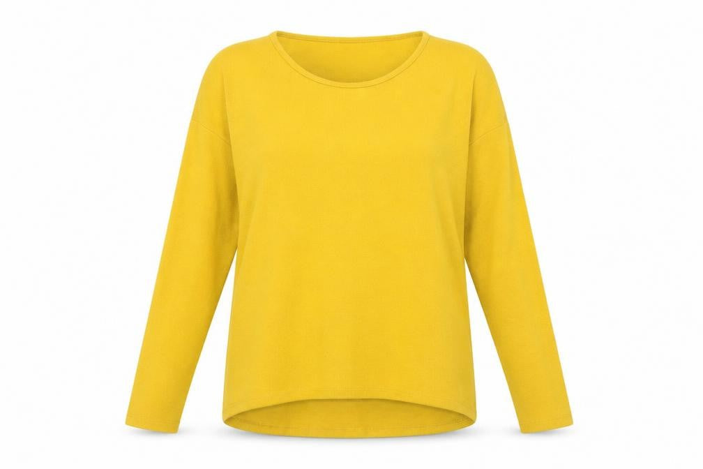 New Look Womens Yellow Round Neck Polyester Pullover Jumper Size S