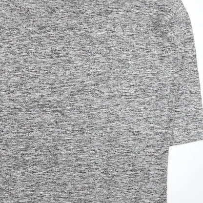 River Island Womens Grey Roll Neck Viscose Tunic Jumper Size 10