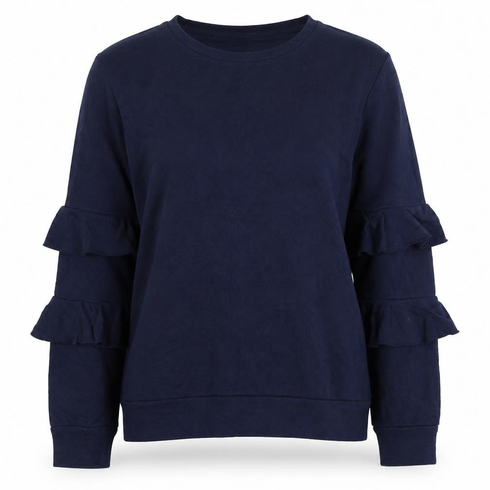 Dorothy Perkins Womens Blue Cotton Pullover Sweatshirt Size 10 Pullover
