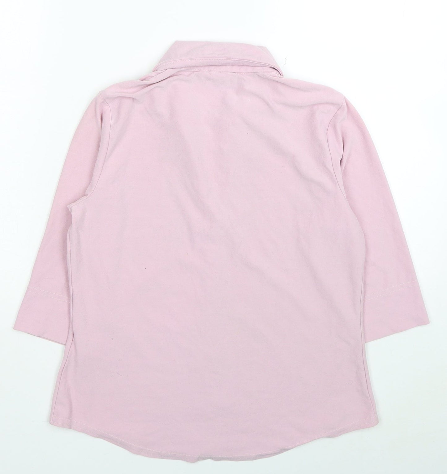 Tammy Girls Pink Polyester Basic Button-Up Size 15 Years Collared Button