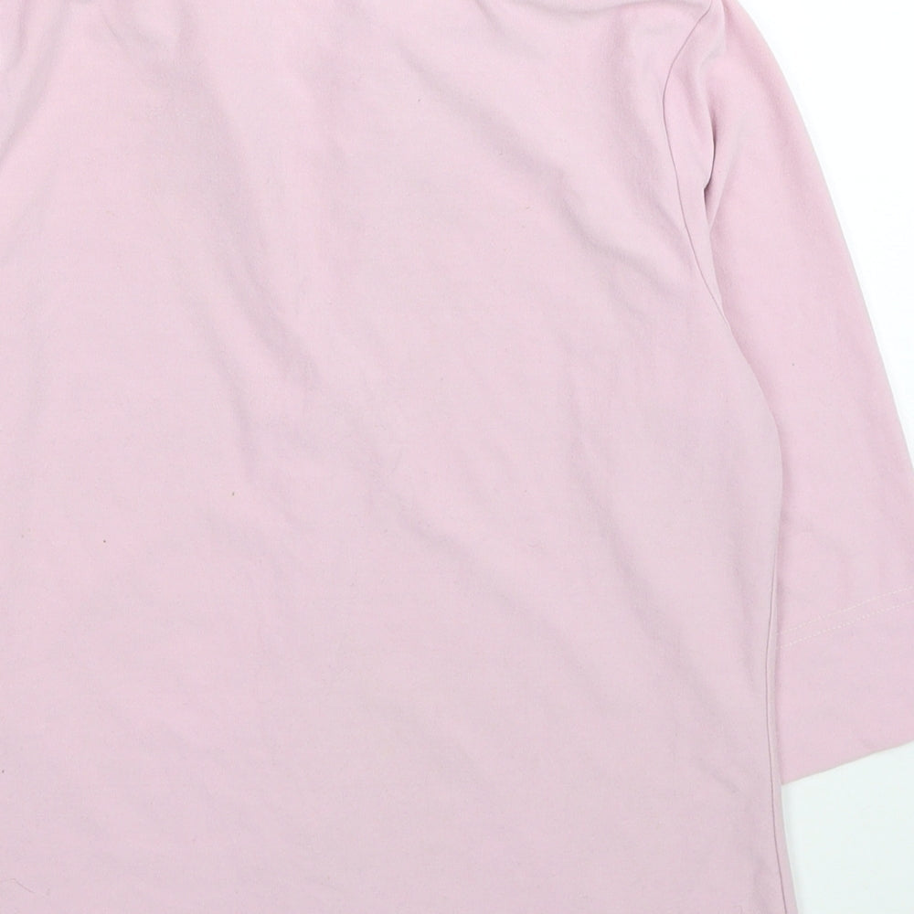 Tammy Girls Pink Polyester Basic Button-Up Size 15 Years Collared Button