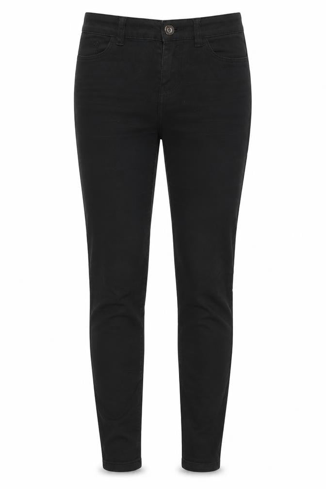 New Look Womens Black Cotton Skinny Jeans Size 8 L27 in Regular Zip