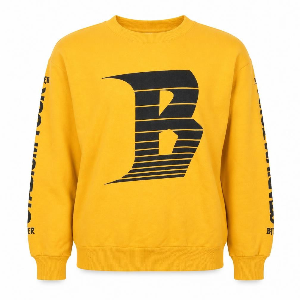 Divided Womens Yellow Cotton Pullover Sweatshirt Size M Pullover - Bieber Stadium Tour 2017