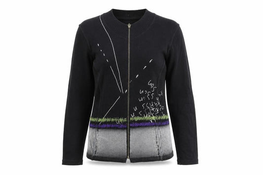 Kalisson Womens Black Jacket Size S Zip