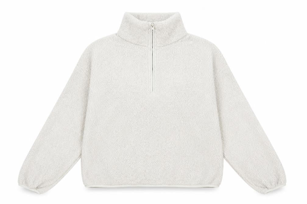 H&M Womens Grey High Neck Polyester Henley Jumper Size S