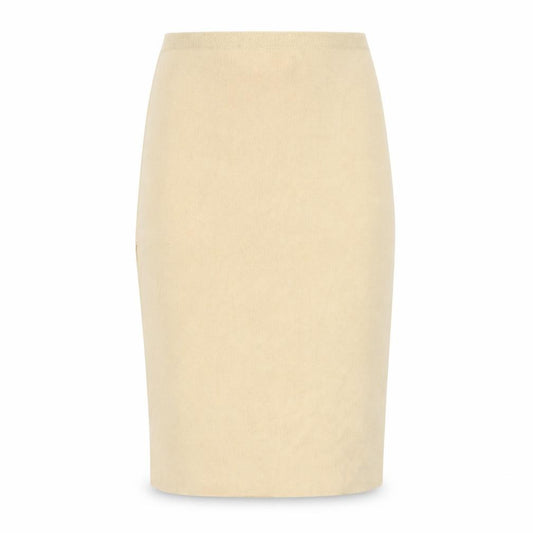 Zara Womens Ivory Viscose A-Line Skirt Size L