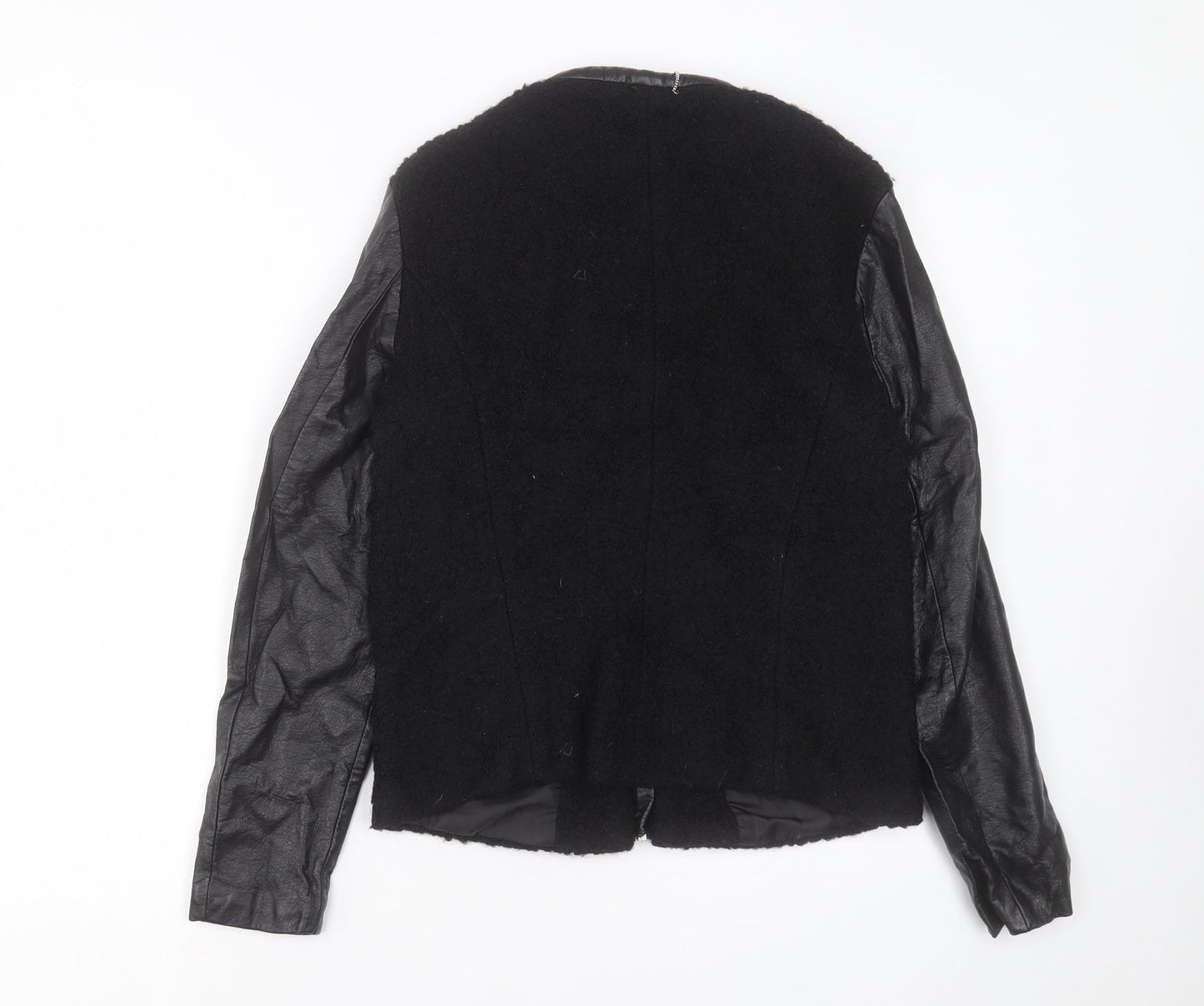 H&M Womens Black Jacket Size 14 Zip