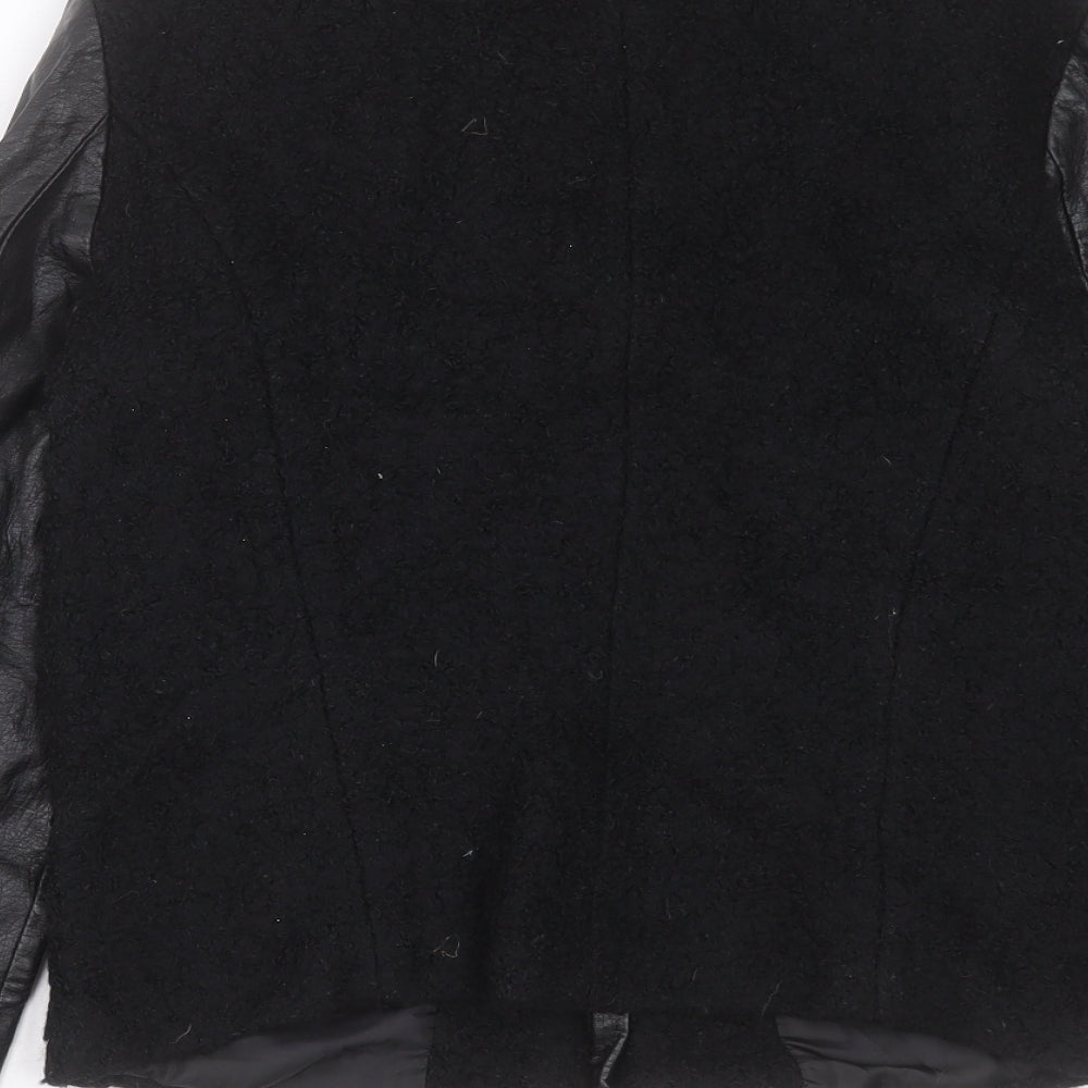 H&M Womens Black Jacket Size 14 Zip