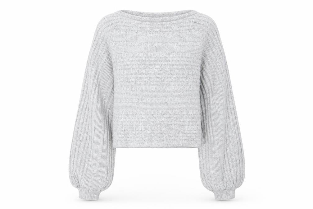 SheIn Womens Grey Boat Neck Polyester Pullover Jumper Size XS