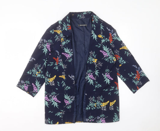 Bonmarché Womens Black Floral Jacket Size 12