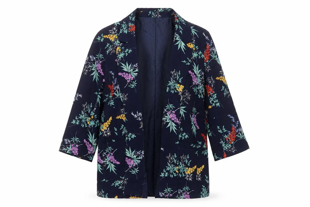 Bonmarché Womens Black Floral Jacket Size 12