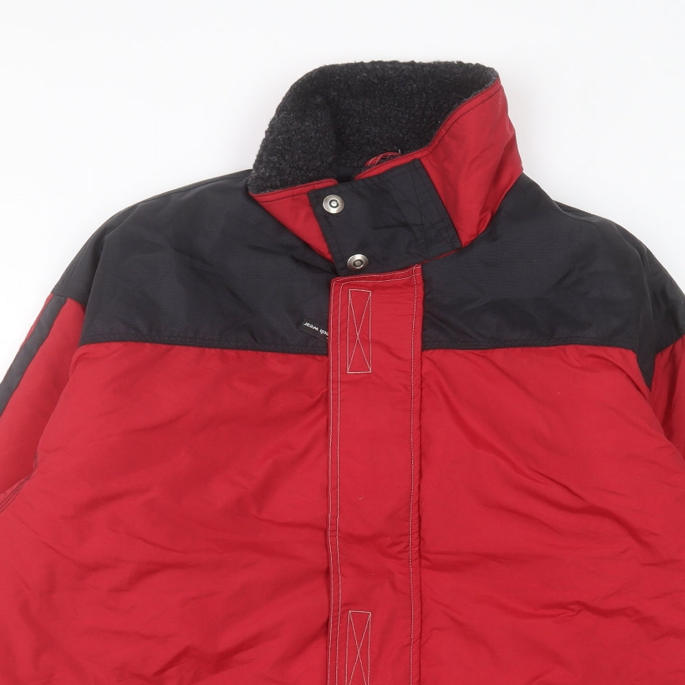 PSC Mens Red Jacket Coat Size M Zip