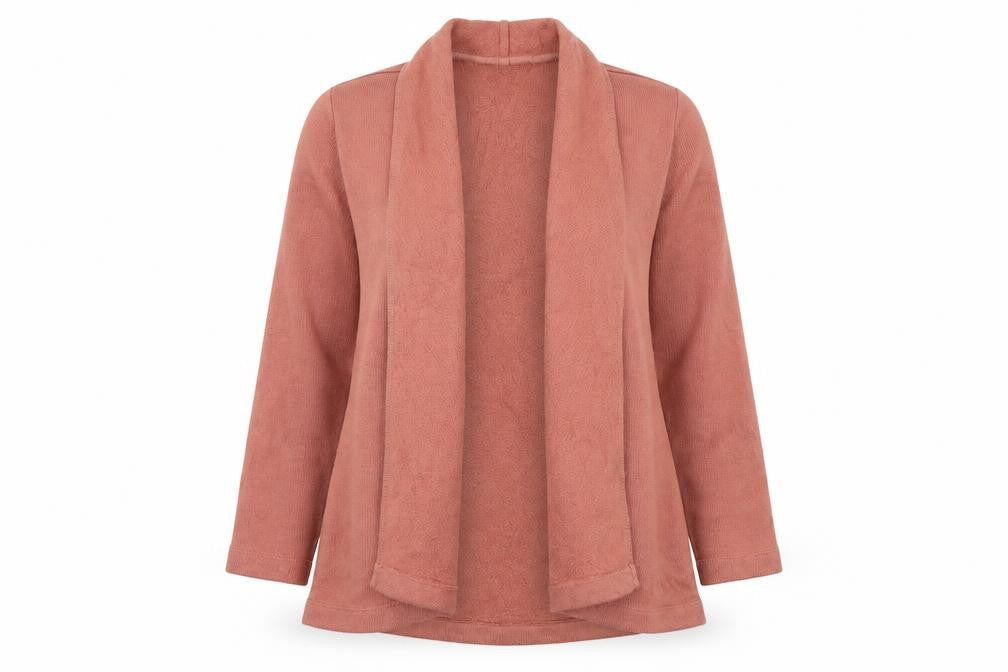 Lands' End Womens Pink V-Neck Polyester Cardigan Jumper Size XS