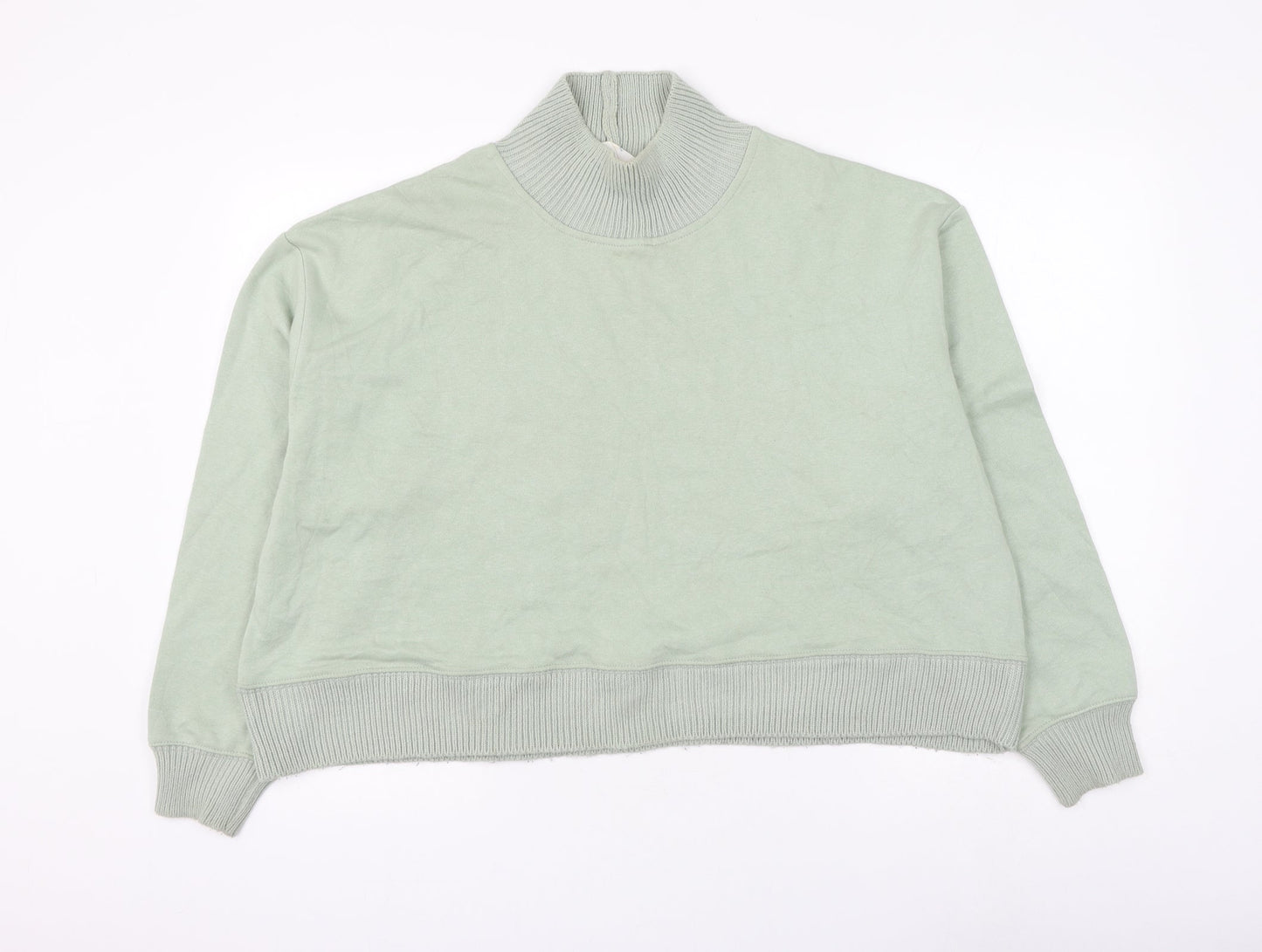 Primark Womens Green Cotton Pullover Sweatshirt Size 14 Pullover - Size 14-16