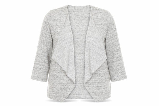 George Womens Grey V-Neck Polyester Cardigan Jumper Size 16