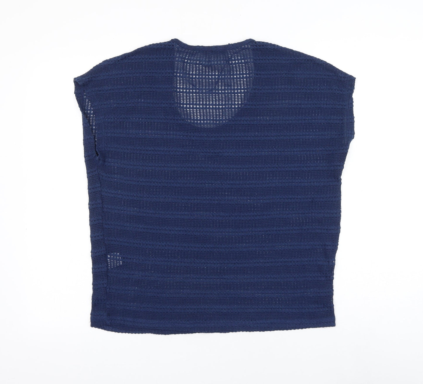 Atmosphere Womens Blue Scoop Neck Polyester Pullover Jumper Size 8