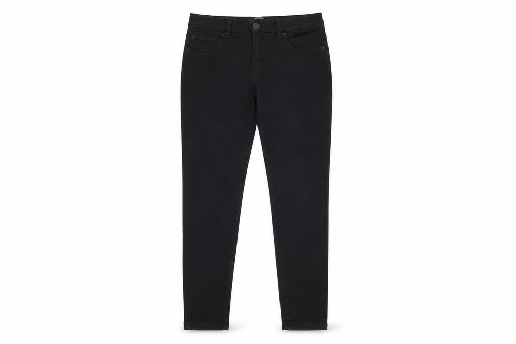 Marks & Spencer Womens Black Cotton Jegging Jeans Size 10 L25 in Regular Zip