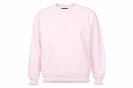 Stylewise Womens Pink Cotton Pullover Sweatshirt Size S Pullover