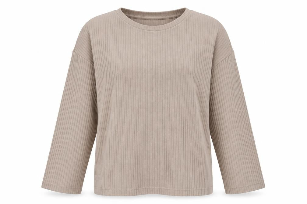 H&M Womens Brown Round Neck Polyester Pullover Jumper Size L