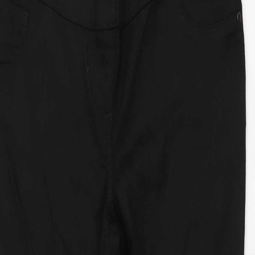 Preworn Womens Black Cotton Jegging Leggings Size 34 in L31 in